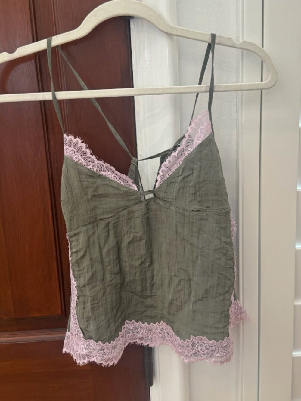 Free People Lace and Sheer top